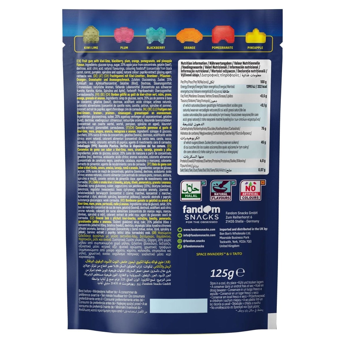 Sachet de bonbons Space Invaders™ 👾 - 125g - Tilipix