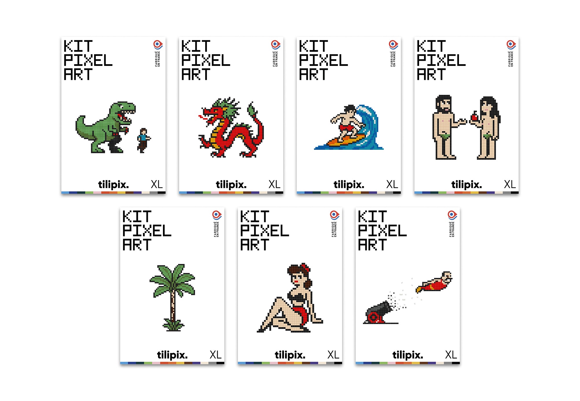 Kits mosaïque pixel art XL Tilipix